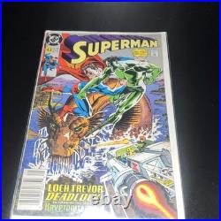 DC Comics Superman #43 (1989) Newsstand Variant Loch Trevor Deadlock