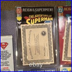 DC Comics Superman Collector's Edition Lot 1993 Signed COA