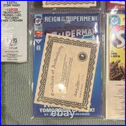DC Comics Superman Collector's Edition Lot 1993 Signed COA