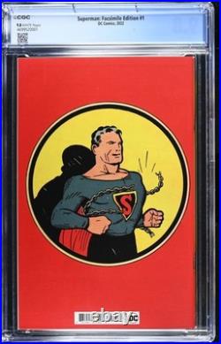 DC Comics Superman Facsimile Edition #1 CGC 9.8 NM/ Superman First Printing 2022