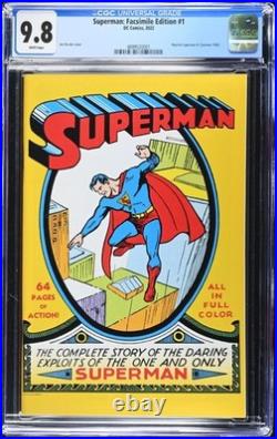 DC Comics Superman Facsimile Edition #1 CGC 9.8 NM/ Superman First Printing 2022