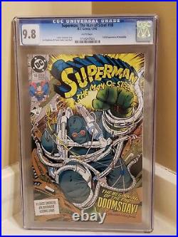 DC Comics Superman Man of Steel #18 CGC 9.8 (White Pages) 1st EDITION