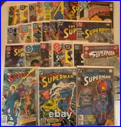 DC Comics Superman Mixed Comic Book Lot 70 comics total