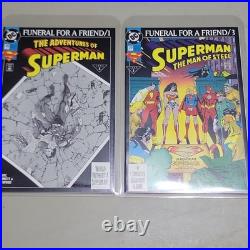 DC Comics Superman Supergirl Justice League Lot Doomsday Funeral + Robin III CE