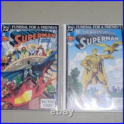 DC Comics Superman Supergirl Justice League Lot Doomsday Funeral + Robin III CE