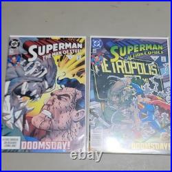 DC Comics Superman Supergirl Justice League Lot Doomsday Funeral + Robin III CE