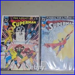 DC Comics Superman Supergirl Justice League Lot Doomsday Funeral + Robin III CE