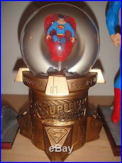 DC DIRECT SUPERMAN SNOW GLOBE STATUE By KENT BRUCKNER MIB Maquette Figurine toy