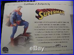 DC DIRECT SUPERMAN Statue FULL SIZE By JIM LEE MIB! JUSTICE LEAGUE MAN OF STEEL