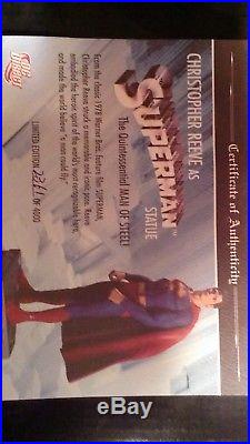 DC Direct CHRISTOPHER REEVE AS SUPERMAN Statue NEW! JAL JUSTICE LEAGUE MAQUETTE