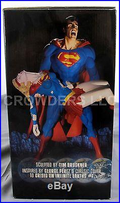 DC Direct CRISIS ON INFINITE EARTHS 7-7/8 Porcelain Statue Superman Supergirl