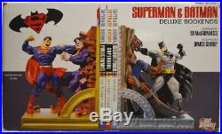 DC Direct SUPERMAN & BATMAN Deluxe BOOKENDS #677/750 McGuinnes / Shoop Sculpt
