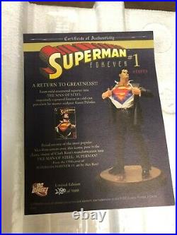 DC Direct SUPERMAN FOREVER #1 Full-Size Statue DAMAGED Alex Ross 2780/5000 11