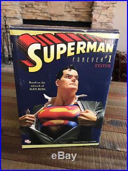 DC Direct SUPERMAN FOREVER #1 Full-size statue Alex Ross #2369/5000 with Box & COA