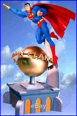 DC Direct Superman Deluxe Statue with Motorized Rotating Daily Planet Base 2006