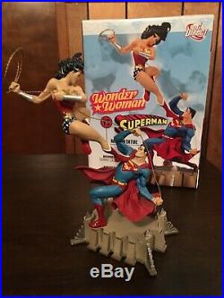DC Direct Wonder Woman vs. Superman Painted Porcelain Mini Statue