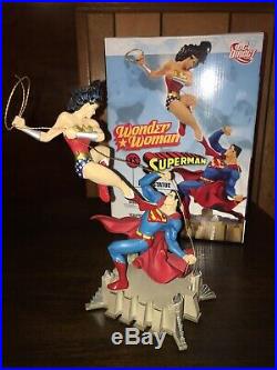 DC Direct Wonder Woman vs. Superman Painted Porcelain Mini Statue