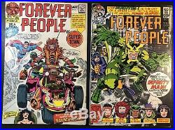 DC Forever People #1 & #2 7.5/VF- 1st App Infinity Man, Super Man MantIs Silver