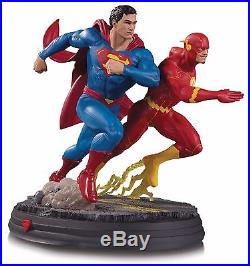 DC Gallery Superman Vs Flash Racing Statue Pre Sale