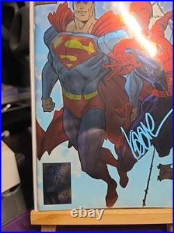 DC Marvel Superman Spider-man 1 Signed & Exclusive Cover Kaare Andrews Coa 2026