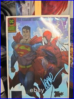 DC Marvel Superman Spider-man 1 Signed & Exclusive Cover Kaare Andrews Coa 2026