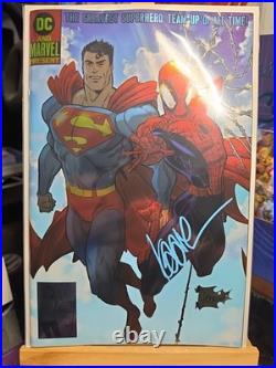 DC Marvel Superman Spider-man 1 Signed & Exclusive Cover Kaare Andrews Coa 2026