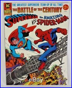 DC Marvel Superman Vs. Amazing Spiderman Comic Book Battle Of The Century Ex-nm