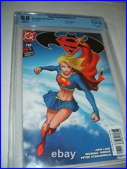 DC SUPERMAN / BATMAN # 13 CLASSIC TURNER SUPERGIRL COVER CBCS 9.8 WP Stunning