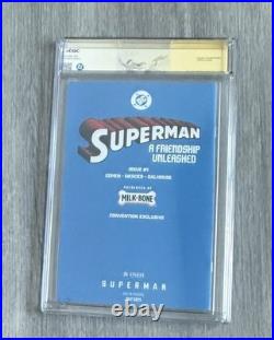 DC SuperMan #1 A Friendship Unleashed CGC 9.8 Mercer AUTO Limited SDCC Exclusive
