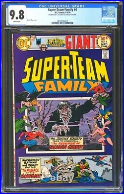 DC Super-team Family #4 Cgc 9.8 Wp Nm/mt Double Cover Both 9.8's