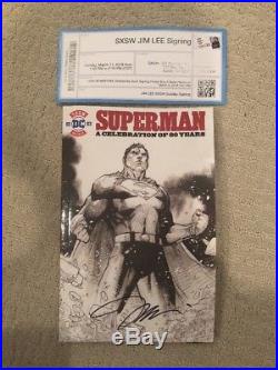 DC Superman 80 Years Action Comics 1000 Exclusive SXSW Book Signed Jim Lee PROOF