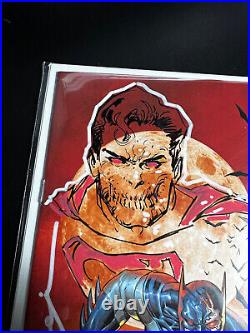 DCeased #1 Planet Awesome Virgin Signed And Superman Remarque Sajad Shah NM++