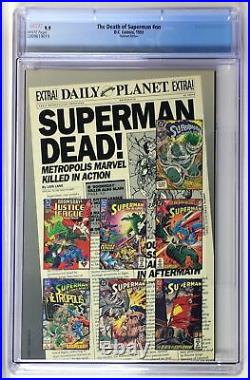 DSG199. The Death of Superman #nn CGC 9.9 Mint DC Comics (1993) Platinum Edition
