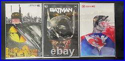 David Choe 3 Variant Comic Set (Batman #108 A & B, Superman Red & Blue)