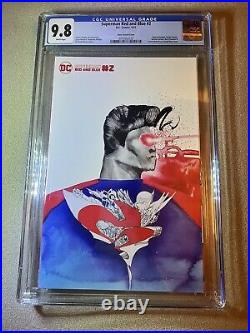 David Choe CGC 9.8 Superman Red and Blue #2 DC 2021 Variant Art Mint