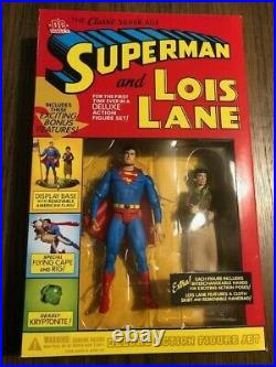 Dc Direct Silver-Age Superman and Lois Lane Deluxe 6 inch Action Figure Set 2001