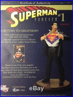 Dc Direct Superman Forever #1 Full Size Statue Alex Ross