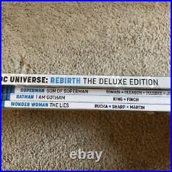 Dc Universe Rebirth Deluxe Edition New 4 Pack Superman Batman Wonder Woman Books