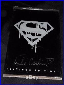 Death Of Superman Platinum Edition Sealed Signed Mike Carlin