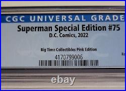 Death of Superman 30th Anniversary Special #1 2022 Pink Foil Variant CGC 9.8