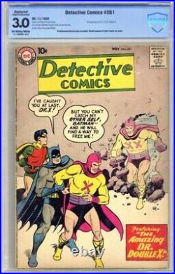Detective comics 261. CBCS 3.0. The Amazing Dr. Double X! (1st appearance) star