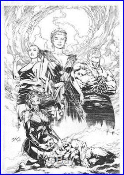 Ed Benes SUPERMAN AND WONDER WOMAN Issue #25 Cover Drawing Original Art