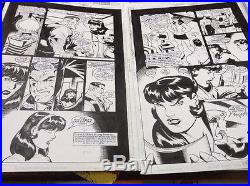 Ed Mcguinness Superman Lois Lane Original Comic Art Pages 2 Pack