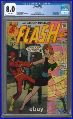FLASH #203 CGC 8.0 (2/71) DC Comics white pages
