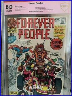 FOREVER PEOPLE #1 Signed by JACK KIRBY! Ultra rare CBCS 8.0 1st Darkseid 1971