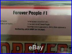 FOREVER PEOPLE #1 Signed by JACK KIRBY! Ultra rare CBCS 8.0 1st Darkseid 1971