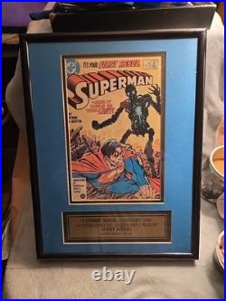 FRAMED Superman #1 CGC 8.0 D. C Comics 1987 WithCOA