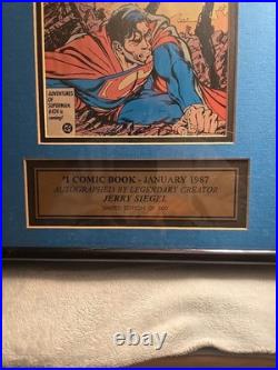 FRAMED Superman #1 CGC 8.0 D. C Comics 1987 WithCOA