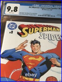 FREESHIPPING DC/Marvel Superman/Spider-Man #1 (2026) CGC 9.8 Jorge Jimenez Cover