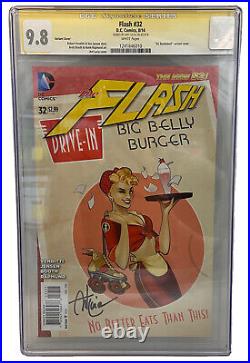 Flash #32 CGC SS 9.8 DC BOMBSHELL VARIANT ANT LUCIA SIG! 50's CAR HOP PIN UP